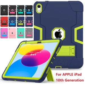 For iPad 4/5/6/7/8/9/10th Gen Air 3 Pro Heavy Duty Rugged Hard Stand Case Cover - Picture 1 of 111