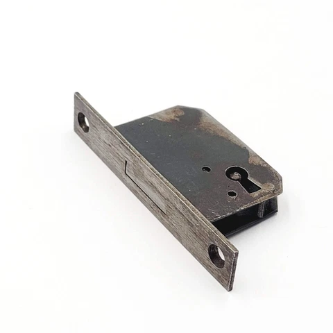 Vintage Cabinet Drawer Dresser Lock Mortise No Skeleton Key Cover