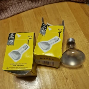 2 x GE 40W R63 Dimmable Frosted Reflector Spotlight Heat Lamp Light Bulb BC B22 - Picture 1 of 9