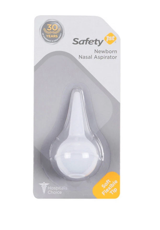Safety First White Nasal Aspirator Soft Flexible Tip - Baby Infant - Image 1 of 1