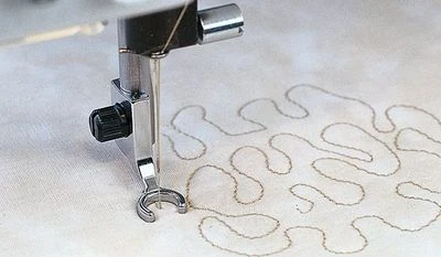 Máquina de coser Viking Husqvarna pie flotante punteado punta abierta genuino grupo 7 Foto 1 de 4