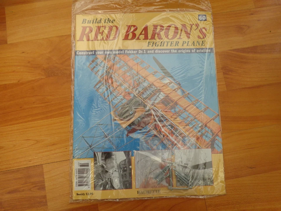 1/8 Hachette Costruzione The Red Barone Fokker DR1 WW1 Fighter Problema 60 Inc - Immagine 1 di 1