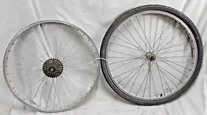 Weinmann Convex 26" Bike Wheelset 130/100 5S Joytech Freewheel Bolt-On Ships USA - Picture 1 of 24
