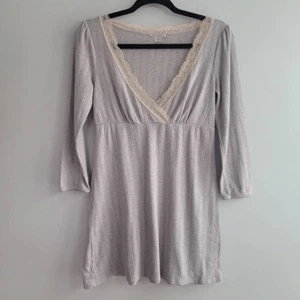 Victoria's Secret kleines Vintage Babydoll Nachthemd Kleid Spitzendetail grau - Bild 1 von 11