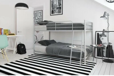 Litera junior Mainstays Small Space Twin o Twin, plateada Foto 1 de 2