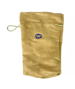 Borsa Crown Royal in feltro ricamato con coulisse logo viola stringa oro - Foto 1 di 2