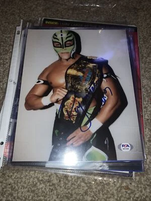 Rey Mysterio signed 8x10 photo PSA/DNA COA WWE Autographed Wrestling Rare WCW - Image 1 of 2