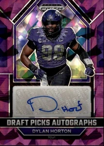 2023 Panini Prizm Draft Picks #DPA-DYH Dylan HortonAutographs Purple Ice #/99 - Picture 1 of 2