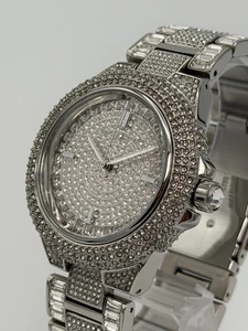 Michael Kors MK5869 Camille Silber Kristall Pave Glitzer Zifferblatt Unisex Uhr - Bild 1 von 9