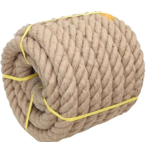 Corda di iuta naturale, 2 pollici x 25 piedi - resistente, altalena,  - Foto 1 di 8
