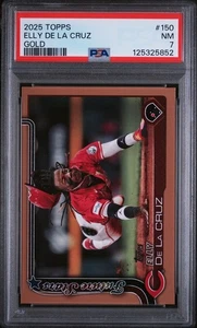2025 Topps Gold #150 Elly de la Cruz Rookie RC /2025 PSA 7 - Bild 1 von 3