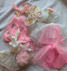 Mixed Lot VTG 90s Barbie Dresses Butterfly Princess Secret ❤️ Dance Magic Fairy - Bild 1 von 24