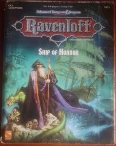 Advanced Dungeons & Dragons Ravenloft Ship of Horror TSR 9321 Module Map Include - Picture 1 of 10