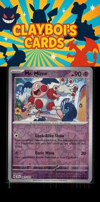 Mr. Mime SV05: Temporal Forces Pokémon 063/162 Reverse Holo Common NM+ - Image 1 of 2