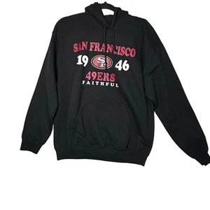 Neu mit Etikett NFL San Fran 49ers schwarzer Fleece-Hoodie für Herren Größe M - Bild 1 von 7