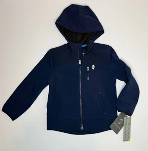 Free Country Jungen Recess Hoodie Jacke XXS 4/5 dunkelblau Softshell Wind/Wasser Re - Bild 1 von 11