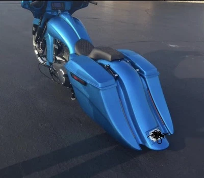 Harley Davidson 2009-2023 alforjas estiradas Bagger Touring 7,5" abajo 14" trasero Foto 1 de 4