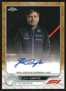 2022 Topps Chrome Formula 1 Autographs Gold Wave #CACJC Jost Capito Auto /50 - Picture 1 of 2