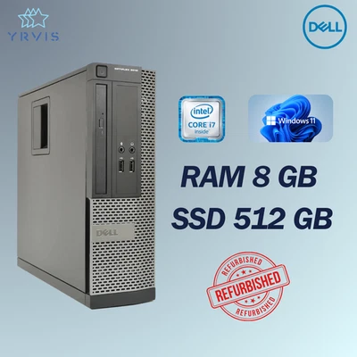 PC DESKTOP DELL 3010 INTEL I7 RAM 8GB SSD 512GB WIN 11 PRO RICONDIZIONATO HDMI - Immagine 1 di 4