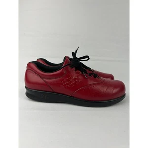 SAS Free Time rote bequeme amerikanische Damen-Schnürschuhe aus Leder 8,5 schmale Passform " - Bild 1 von 12