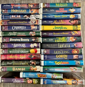 (23) Vintage Disney VHS Video Tapes Masterpiece Fantasia Classics + (2) Bonus - Picture 1 of 8