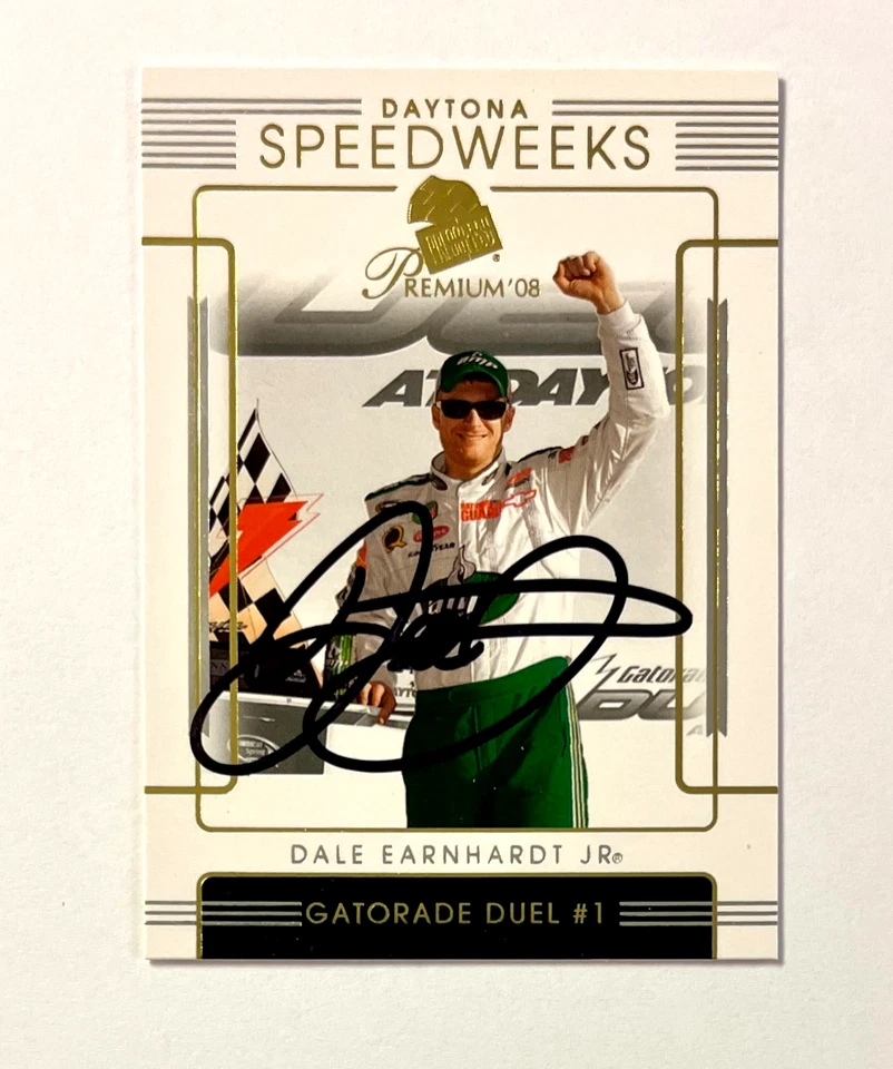 Dale Earnhardt Jr. NASCAR 2008 Press Pass Premium #51 Autographed Signed - Image 1 of 3