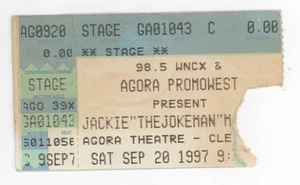 Jackie "The Joke Man" Martling 20.09.97 Cleveland OH Agora Rare Ticket Stub - Bild 1 von 1