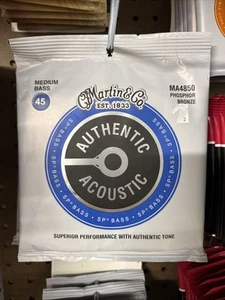 Martin Authentic Acoustic Phosphor Bronze Medium Bass Strings - Picture 1 of 2