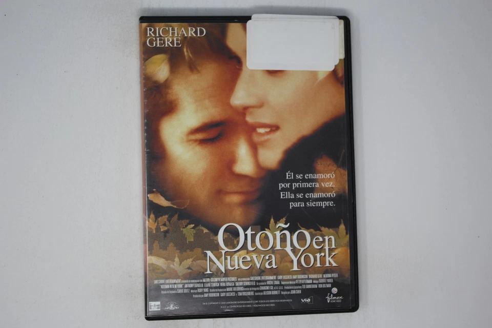 Otoño En Nueva York DVD Richard Gere Spanish Edition - Image 1 of 1