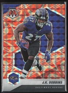 2021 Panini Mosaic #20 J.K. Dobbins Prizm Reactive Orange - Picture 1 of 2