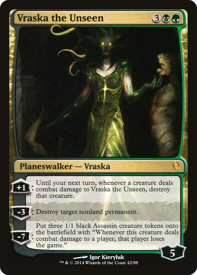 Vraska the Unseen #42 (Foil) (MP) Jace vs Vraska DDM Magic MTG - Image 1 of 1
