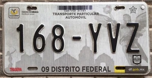 Targa Originale auto MESSICO Stato DISTRETTO FEDERALE Statua Angelo americana - Picture 1 of 4