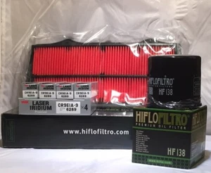 Kit de servicio para filtros SUZUKI GSXR600 (2011 a 2021) y 4 bujías NGK - Imagen 1 de 6