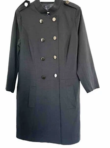 Woman’s Plus Size Winter Double Breasted Fully Lined Coat - Picture 1 of 5