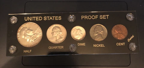 1954 US Mint Silver Proof Set,  in CAPITAL case Cover