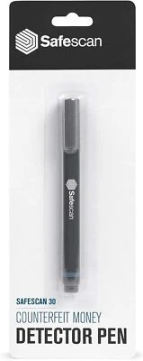 Safescan 111-0378 Falschgeld Stift Blisterpack 1 Prüfstift, blau/grau