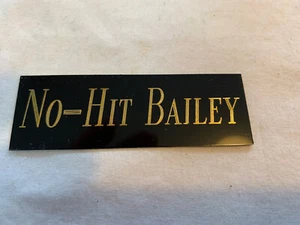No Hit Bailey REDS NAMEPLATE AUTOGRAPHED SIGNED BASEBALL BAT JERSEY PHOTO HELMET - Picture 1 of 2