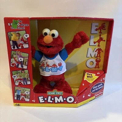 E-L-M-O Elmo deletrea su nombre 2004 Singing Elmo - probado y funcionando Foto 1 de 4
