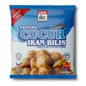 ADABI Tepung Cucur Ikan Bilis - Harina de buñuelo anchoas 200 gramos - Imagen 1 de 6