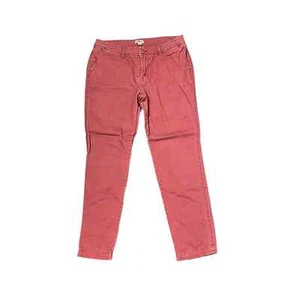 Woolrich Red Sunday Chino Crop Pants Women Size 4 Cotton Mid-Rise Flat Front - Picture 1 of 8