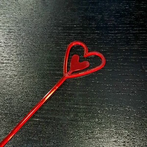 PULSAS CORAZÓN ROJO DÍA DE SAN VALENTÍN🌹Florist Pick Plástico Palo Floral Presente💗🥰 - Imagen 1 de 5