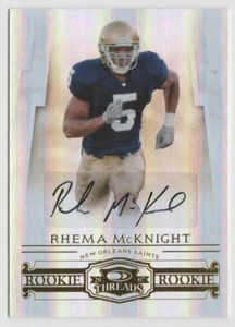 Rhema McKnight 2007 Donruss Threads Rookie Auto 948/999 #240 New Orleans Saints - Bild 1 von 2
