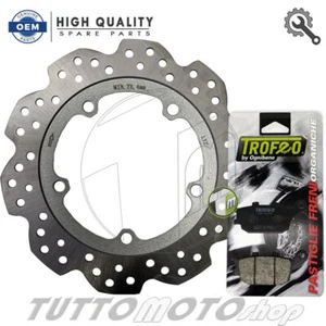 Disco freno posteriore + pastiglie Trofeo HONDA NC 700 X / S Abs 2012 2013 - Foto 1 di 4