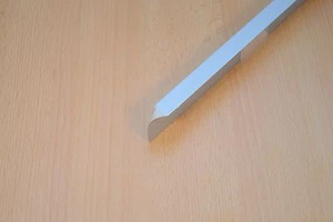 Coin-cuisine dosseret angle barres latérale plan de travail en aluminium 28 mm - Foto 1 di 2