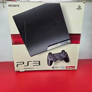 PLAYSTATION 3 SLIM 120 GB console Sony PS3 - completa di scatola Controller cavi - Imagen 1 de 17