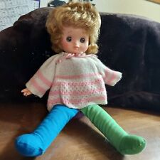 Doll Baby Soft Multi Color Body EEGEE 13" Vintage Short Blonde Hair EUC