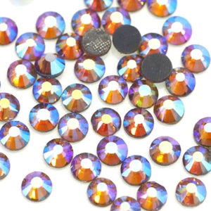1440pcs HotFix Rhinestone Light Topaz AB Flatback Iron-On Beads Charm ss10 3mm  - Bild 1 von 5