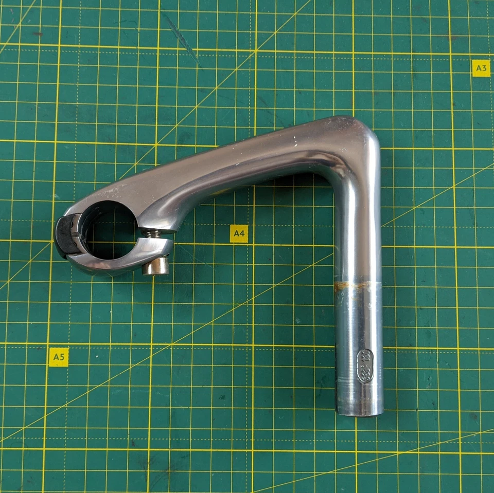 3T 3TTT Open Clamp Stem 1" Quill 130mm  Vintage Bike 26.0mm Gray  - Image 1 of 4