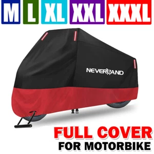 Neverland M-XXXL Waterproof Motorcycle Cover Heavy Duty Outdoor Rain Storage - Picture 1 of 30