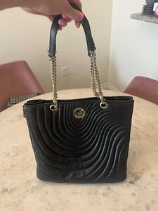 Henri Bendel Black Quilted Leather Tote - Picture 1 of 8
